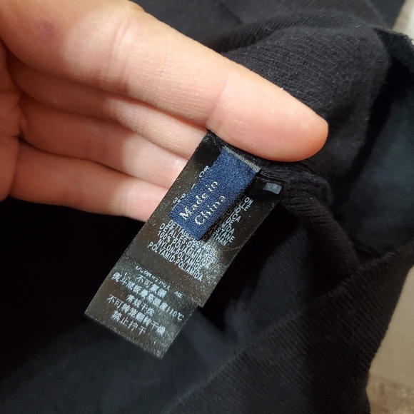 Zegna Sport Men's Quarter Zip Black Ribbed Stretchy Long Sleeves Sweater. XL. - Picture 9 of 15